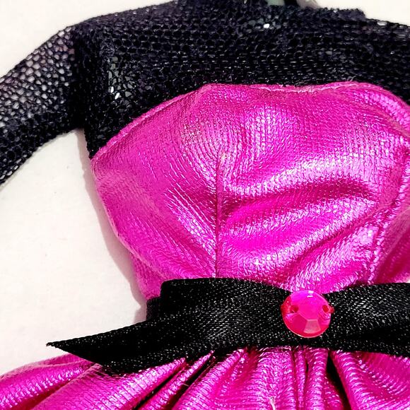 Barbie Fashion Avenue #14980 Purple Black Party Dress Outfit Clothes 1995 - Picture 4 of 7